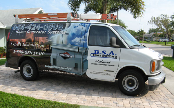 BSA Power Solitions Truck - Home Generator System