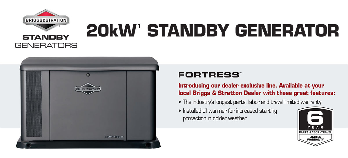 Briggs & Stratton Fortress 20kw Standby Generator