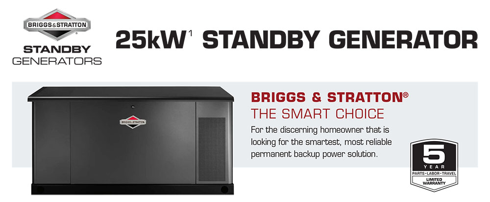 25W Briggs & Stratton Fortress Standby Generators